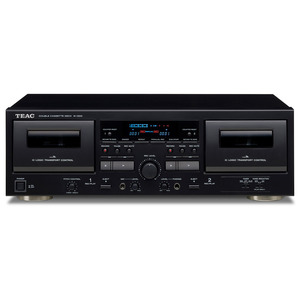 W-1200 Double Cassette Player Black
